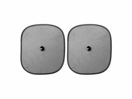 Разное Набор MACK из 2 складных солнцезащитных шторок для окон, черный