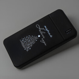 OMG Универсальный аккумулятор Flash 10 (10000 мАч) с подсветкой и soft touch,черный,13,7х6,87х1,55мм