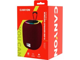 CANYON Беспроводная колонка Canyon BSP-8 (CNE-CBTSP8R), 10 Вт, бордовый