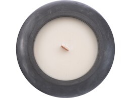 KIANA Круглая свечка в бетоне, фитиль дерево, spices