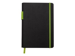 Lettertone Бизнес блокнот "Bossy" с цветным срезом, твердая обложка, 128 листов, черный и зеленое яблоко