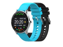 HIPER Умные часы HIPER IoT Watch GT, черный/ голубой