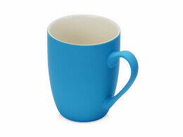 Разное Кружка керамическая с покрытием "софт тач" голубая