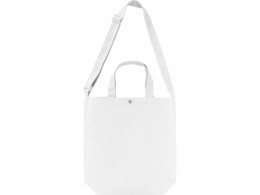 Разное Сумка Helfer из хлопка на кнопке с регулирующейся лямкой, белый