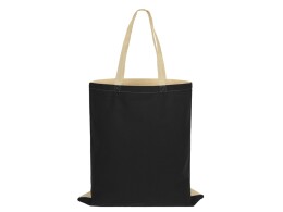 Разное Сумка для шопинга Twin двухцветная из хлопка, 180 г/м2, черный/натуальный