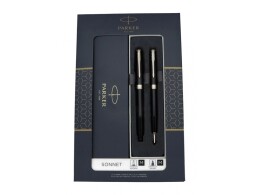 Parker Набор из двух ручек Parker SONNET BLACK CT ручка роллер и шариковая ручка
