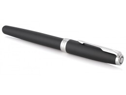 Parker Перьевая ручка Parker Sonnet , Matte Black CT, перо: F, цвет чернил: black, в подарочной упаковке