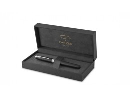 Parker Ручка роллер Parker Sonnet Matte Black CT, стержень: F, цвет чернил: black, в подарочной упаковке