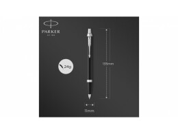 Parker Шариковая ручка Parker IM Mat Black CT лак матовый, стержень: M, цвет чернил: blue, в подарочной упаковке.
