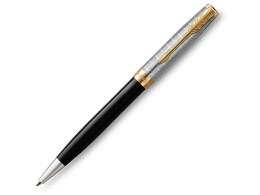 Parker Шариковая ручка Parker Sonnet Premium Refresh BLACK GT, стержень: M, цвет чернил: black , в подарочной упаковке