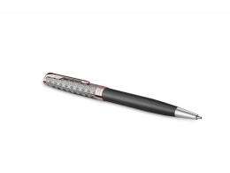 Parker Шариковая ручка Parker Sonnet Premium Metal & Grey Lacquer PGT, стержень: M, цвет чернил: black , в подарочной упаковке