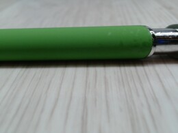 Разное Ручка металлическая soft-touch шариковая со стилусом «Sway», зеленое яблоко/серебристый (P)