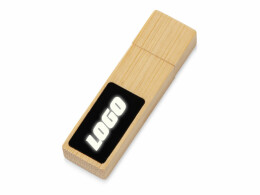Разное USB 2.0- флешка на 32 Гб c подсветкой логотипа «Bamboo LED»