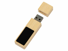 Разное USB 2.0- флешка на 32 Гб c подсветкой логотипа «Bamboo LED»