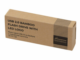 Разное USB 2.0- флешка на 32 Гб c подсветкой логотипа «Bamboo LED»