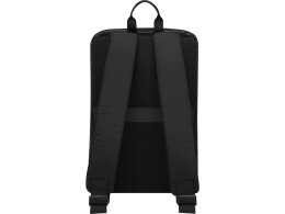 Tekiō® Рюкзак Rise для ноутбука с диагональю экрана 15,6 дюйма, изготовленный из переработанных материалов согласно стандарту GRS - сплошной черный