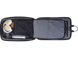 Tekiō® Рюкзак Rise для ноутбука с диагональю экрана 15,6 дюйма, изготовленный из переработанных материалов согласно стандарту GRS - сплошной черный