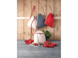 Разное Рюкзак со шнурком Oregon хлопка плотностью 140 г/м2, серый