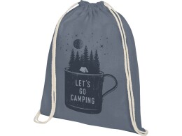 Разное Рюкзак со шнурком Oregon хлопка плотностью 140 г/м2, серый