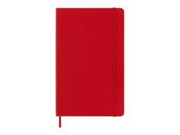 Moleskine Записная книжка 12 месяцев на 2024 год, в твердой обложке, красный, Large, 13х21