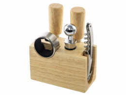 Eat&Bite Набор Save time для сыра и вина со съемной подставкой, натуральный, серебристый