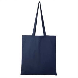 Happy gifts Сумка для покупок из хлопка "Eco"; темно-синий; 38х42 см; 100% хлопок; шелкография