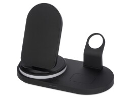 Evolt Складная зарядная станция с беспроводной зарядкой «Flashport», 15 Вт, черный