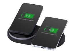 Evolt Складная зарядная станция с беспроводной зарядкой «Flashport», 15 Вт, черный