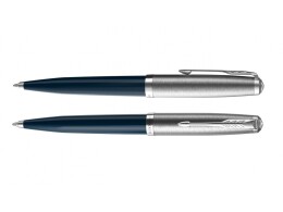 Parker Шариковая ручка Parker 51 CORE MIDNIGHT BLUE CT, стержень: M, цвет чернил: black, в подарочной упаковке.