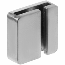 Разное Квадратный шильдик на резинку Epoxi, матовый серебристый