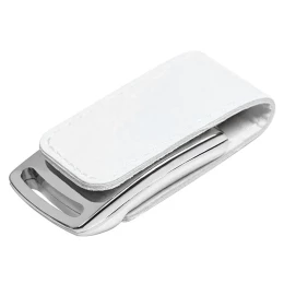 Rusgifts USB flash-карта "Lerix" (8Гб), белый, 6х2,5х1,3см, металл, искусственная кожа