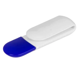 Rusgifts USB flash-карта "Alma" (8Гб),белый с синим, 6х2х1,5см,пластик