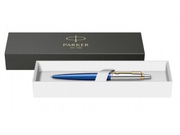 Parker Шариковая ручка Parker Jotter SE 135 Lacquer Blue St.Steel GT, стержень: M, цвет чернил : blue, в подарочной упаковке