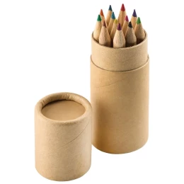 Happy gifts Набор цветных карандашей (12шт) "Игра цвета" в футляре, 3,5х10,3 см,дерево, картон