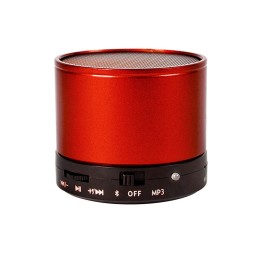 Happy gifts Портативная bluetooth-колонка "Martins", красный, 5,9х5 см,пластик,металл