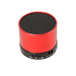Happy gifts Портативная bluetooth-колонка "Martins", красный, 5,9х5 см,пластик,металл