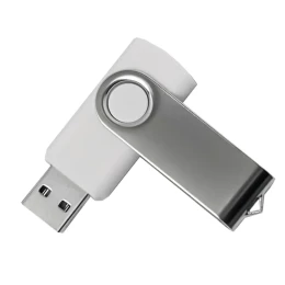 Rusgifts USB flash-карта "Dot" (8Гб), белый, 5,5х2х1см,пластик металл
