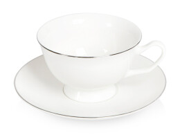 Eat&Bite Чайная пара с серебрянной каймой, 200мл