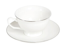 Eat&Bite Чайная пара с серебрянной каймой, 200мл