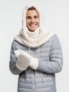 Molti Варежки Flocky, молочно-белые