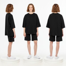 andor Футболка унисекс оверсайз T1, черная