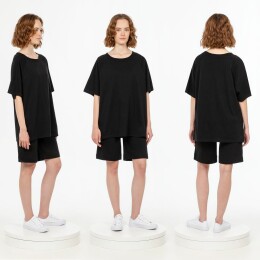 andor Футболка унисекс оверсайз T2, черная