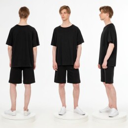 andor Футболка унисекс оверсайз T2, черная