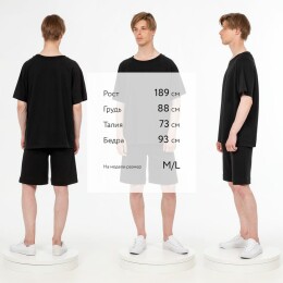 andor Футболка унисекс оверсайз T2, черная