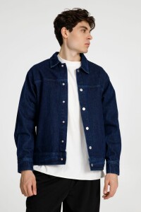 andor Куртка джинсовая O1, темно-синяя