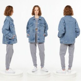andor Куртка джинсовая O2, голубая
