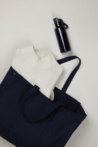 Разное Большая сумка-шоппер VINGA Hilo из переработанного неокрашенного канваса AWARE™, 400 г/м²