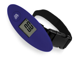 Разное Багажные весы с покрытием soft touch «Gravity», синий