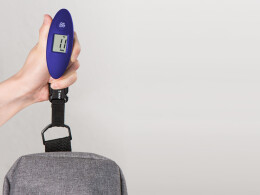 Разное Багажные весы с покрытием soft touch «Gravity», синий