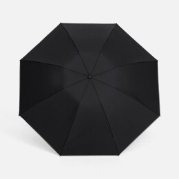 Разное Зонт наоборот складной Futurum со светоотражающим кантом, черный